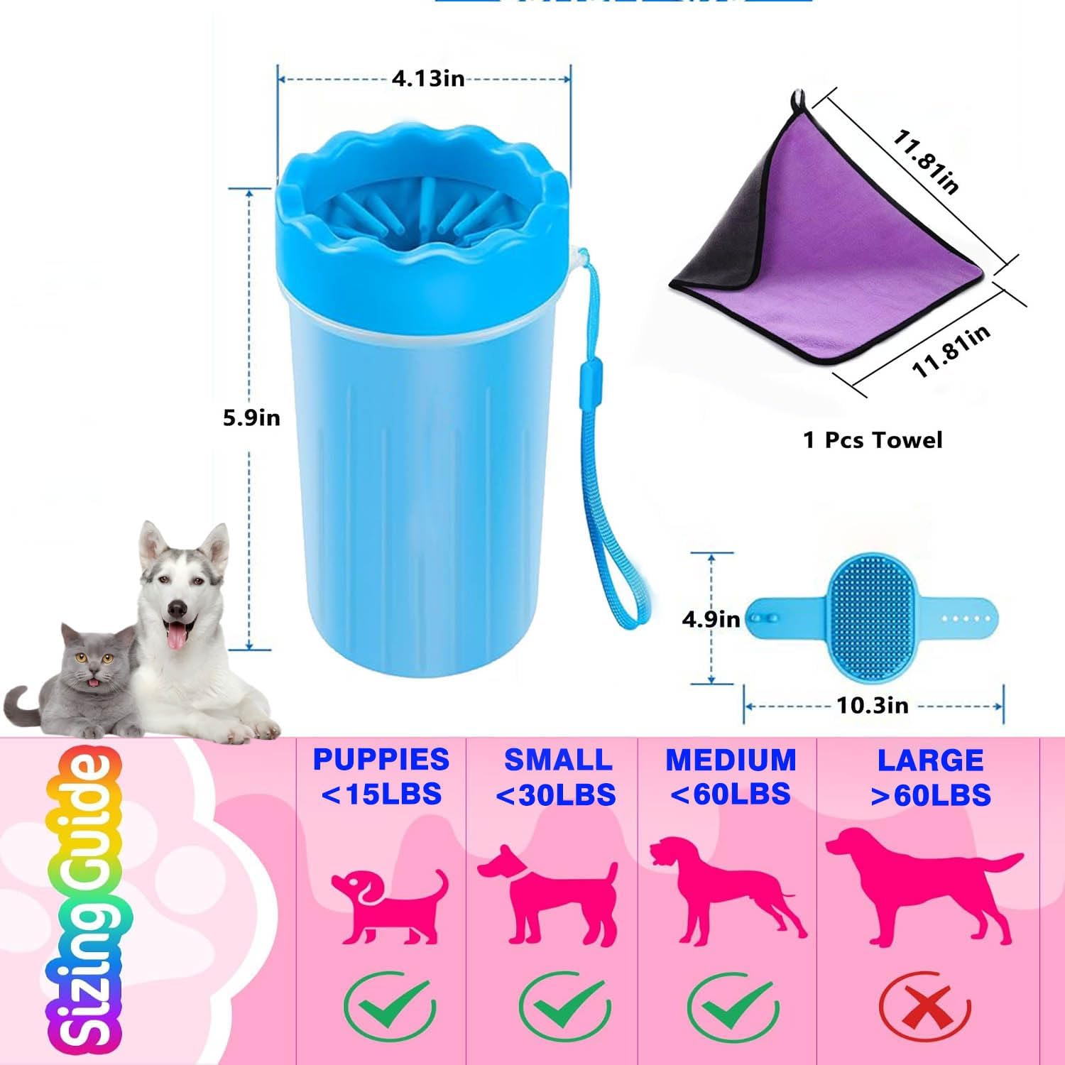 PawPulse™ Lite - Manual Pet Paw Cleaner