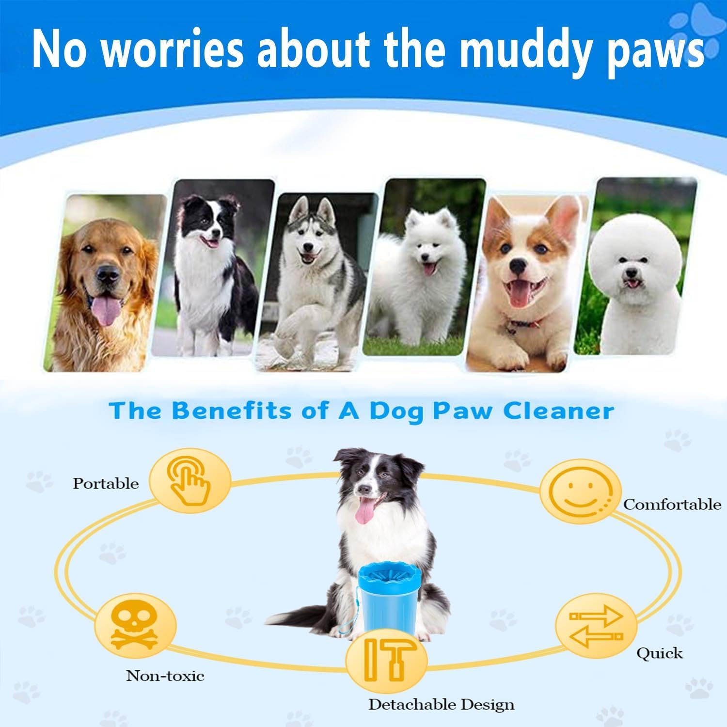 PawPulse™ Lite - Manual Pet Paw Cleaner
